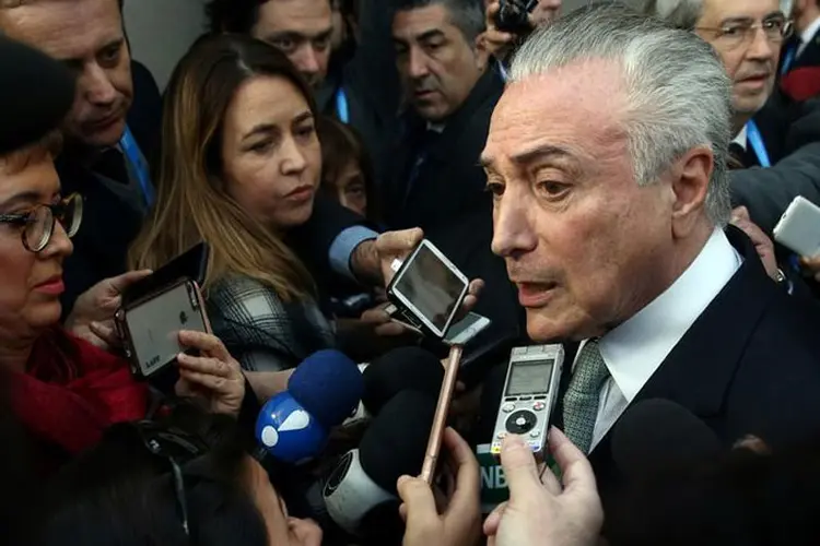 O presidente Michel Temer: ele buscou tranquilizar em relação à adoção de mais medidas impopulares (Marcos Brindicci/Reuters)