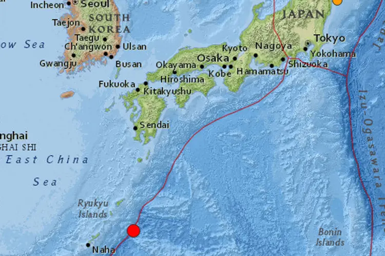 Terremoto: o tremor teve profundidade de 33 quilômetros (USGS/Reprodução)
