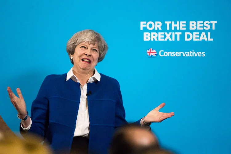 May: a conservadora May indicou que, em particular, quer ver "uma urgência no acordo sobre os direitos dos cidadãos" (Christopher Furlong/Getty Images)