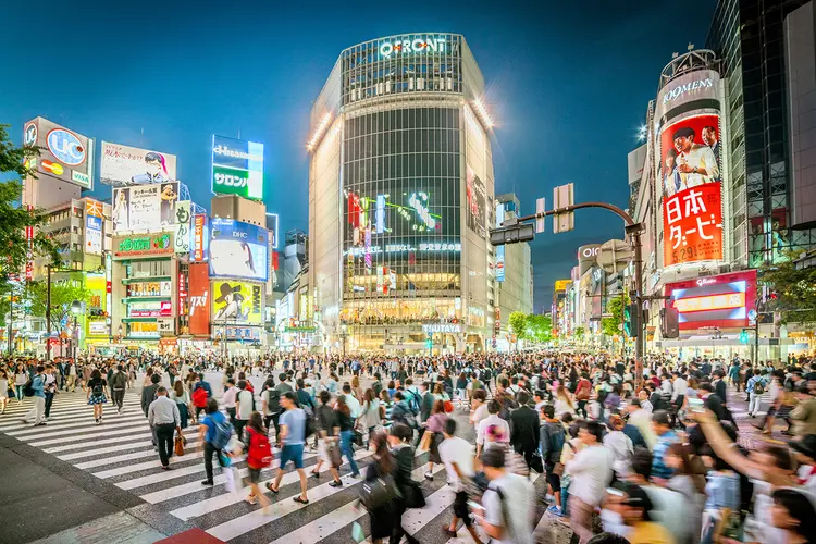Cruzamento em Shibuya, Tóquio: o Japão tem poucas startups com valor de mercado superior a US$ 1 bilhão (iStock/Getty Images)