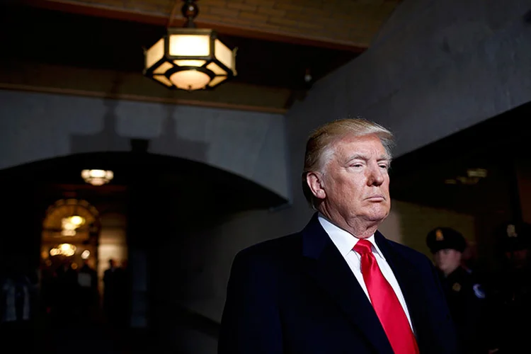 Donald Trump: o líder já deixou claro que uma cooperação econômica entre EUA e China dependia dos chineses agindo para diminuir o poderio norte-coreano (Win McNamee/Reuters)