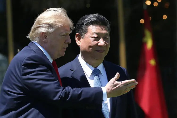 Xi Jinping e Donald Trump: se encontraram em abril (Carlos Barria/Reuters)