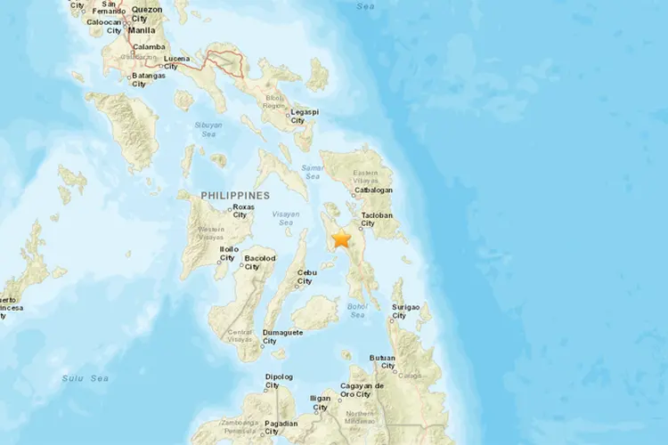 Terremoto sacudiu a região central da Filipinas (USGS/Reprodução)