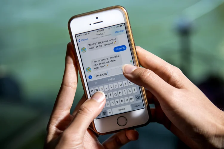 Woebot: o robô foi criado pela psicóloga Alison Darcy, da Universidade de Stanford (David Paul Morris/Bloomberg)