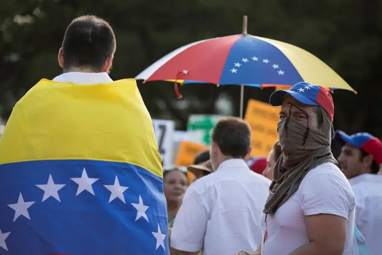 Protesto na Venezuela contra o presidente Nicolás Maduro (Sergio Perez/Reuters)