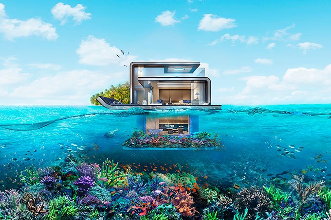 Este condomínio de casas subaquáticas em Dubai extrapola o luxo
