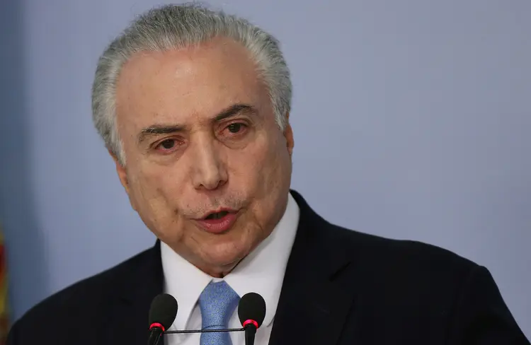 Temer: comemorou que o risco Brasil caiu para 195 pontos e que isso representa uma melhora da confiança no país (Adriano Machado/Reuters)