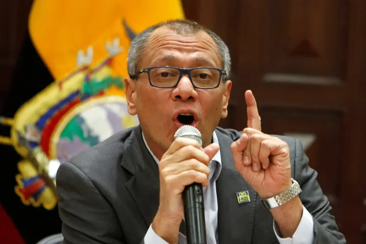 Jorge Glas: ele reivindicou que o novo governo de Moreno busca prejudicá-lo para obter ganho político (Daniel Tapia/Reuters)
