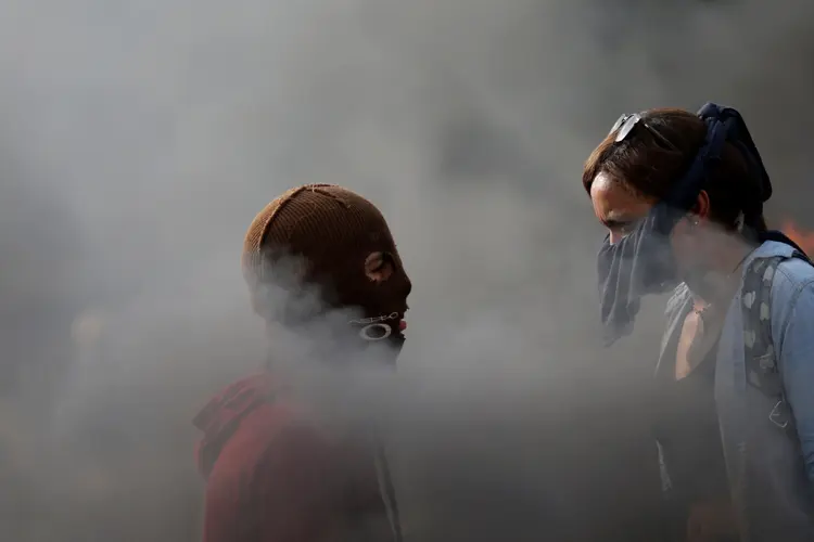 Protestos: "A Constituinte só oferece cassetetes, bombas e violência ao povo venezuelano" (Ueslei Marcelino/Reuters)