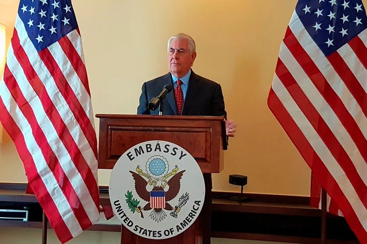 Rex Tillerson, sobre a Rússia: "nós devemos encontrar lugares em que possamos trabalhar juntos" (Karen Lema/Reuters)