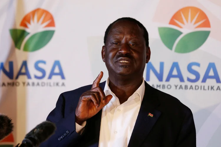 Raila Odinga: líder de oposição rejeitou os resultados das eleições que perdeu, o que causou uma onda de violência na qual morreram mais de 1.300 pessoas (Thomas Mukoya/Reuters)