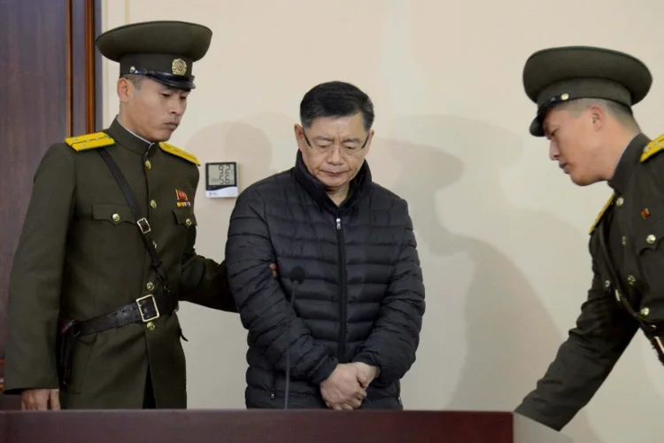 Rim Hyon Su: de acordo com a decisão da Corte Central da Coreia do Norte, o pastor foi libertado porque está doente (KCNA/Reuters)