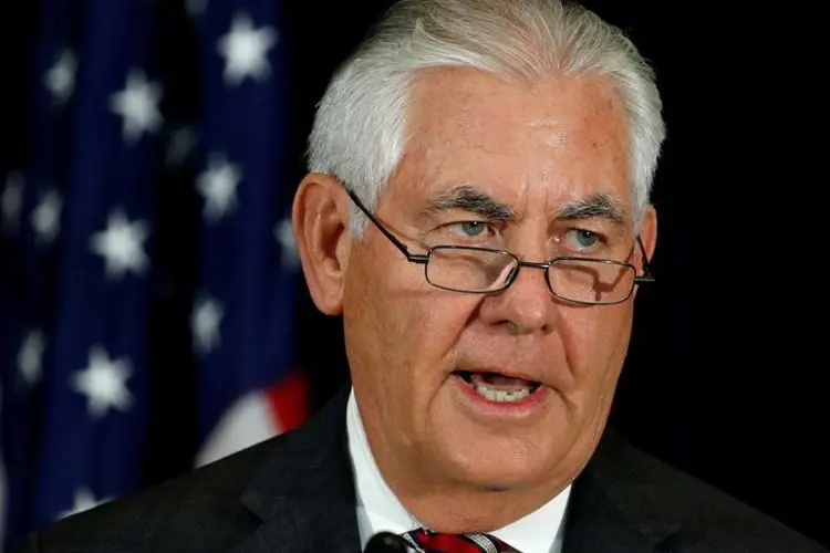 Tillerson: o secretário afirmou ainda que acredita que as sanções contra o país estão surtindo efeito (Kevin Lamarque/Reuters)