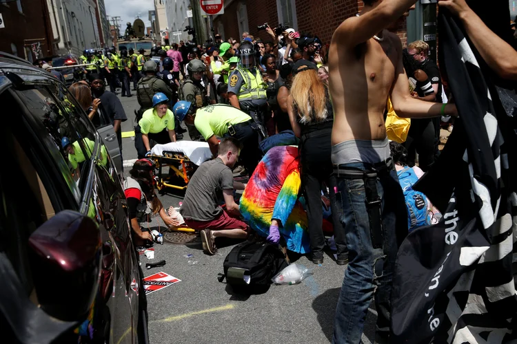 Charlottesville: as autoridades locais confirmaram o atropelamento, mas não deram detalhes sobre o motivo, o responsável e o número de feridos (Joshua Roberts/Reuters)