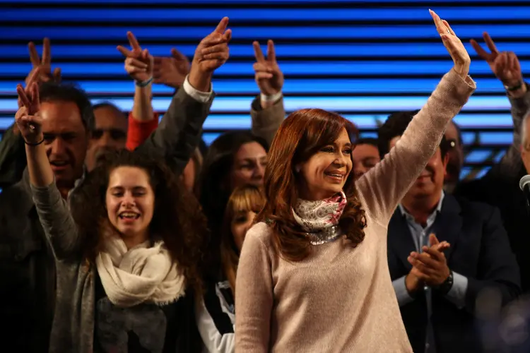 Cristina Kirchner: investidores temiam que um resultado forte da ex-presidente poderia enfraquecer Macri e preparar o caminho para o retorno de Cristina à Presidência em 2019 (Marcos Brindicci/Reuters)