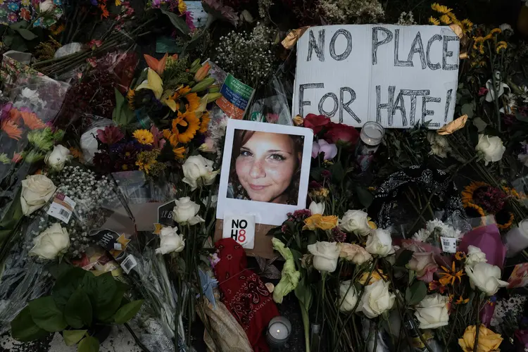 Charlottesville: durante os protestos, uma manifestante antirracista foi morta por um simpatizante neonazista (Justin Ide/Reuters)