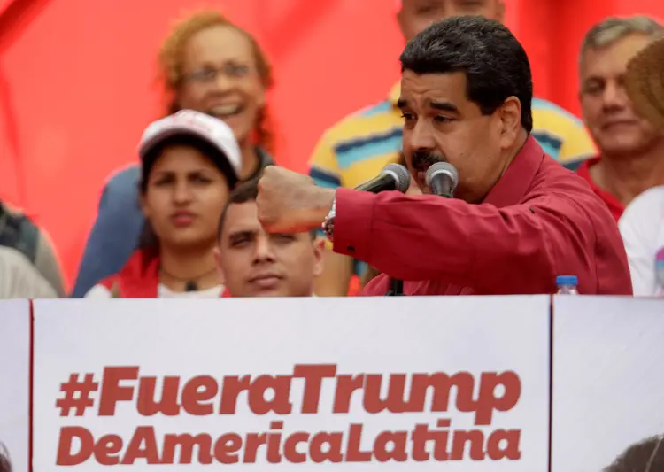 Presidente da Venezuela, Nicolás Maduro, em Caracas (Ueslei Marcelino/Reuters)