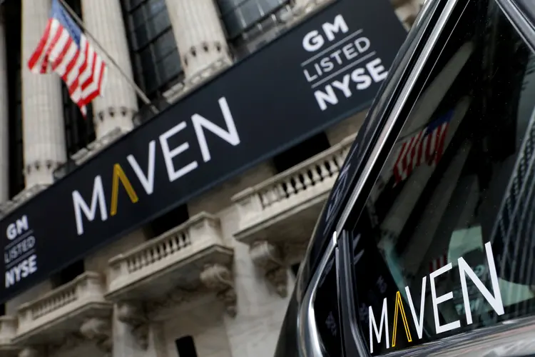Maven: a Maven focava no compartilhamento de carros e rapidamente adicionou serviços de locação de terceiros através de Uber e Lyft (Brendan McDermid/Reuters)