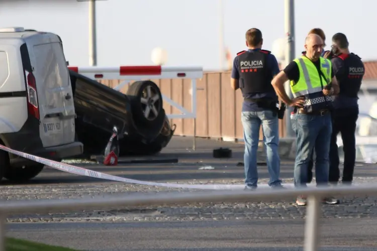 Cambrils: supostos terroristas atropelaram com um veículo seis pessoas que ficaram feridas (foto/Reuters)