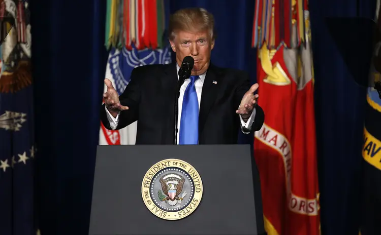 Trump: ele prometeu o emprego de força “avassaladora” para o combate ao terrorismo (Joshua Roberts/Reuters)