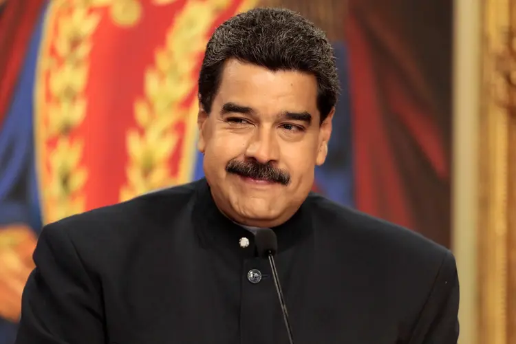 Nicolás Maduro, a Putin: "eu te agradeço por todo o apoio, político e diplomático, em momentos difíceis, pelos quais nós estamos passando" (Marco Bello/Reuters)