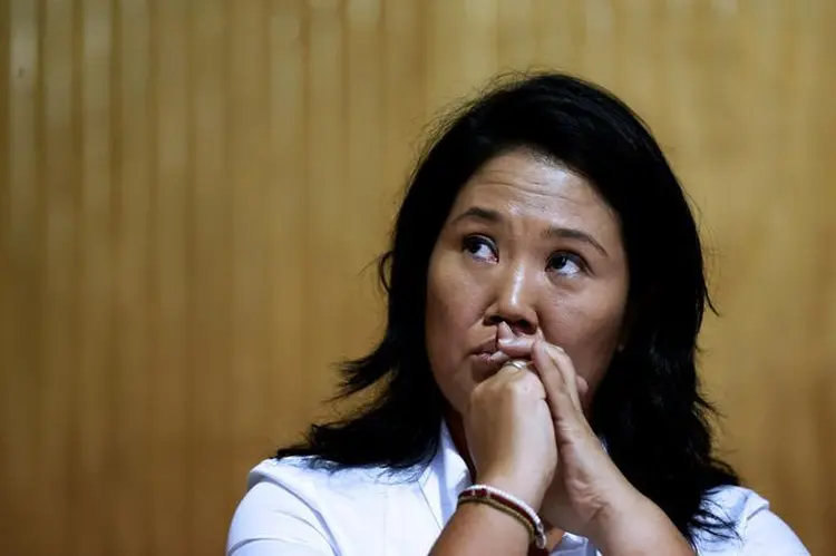 Keiko Fujimori: "eu tenho certeza que a investigação confirmará que a Odebrecht não nos deu qualquer dinheiro" (Mariana Bazo/Reuters)