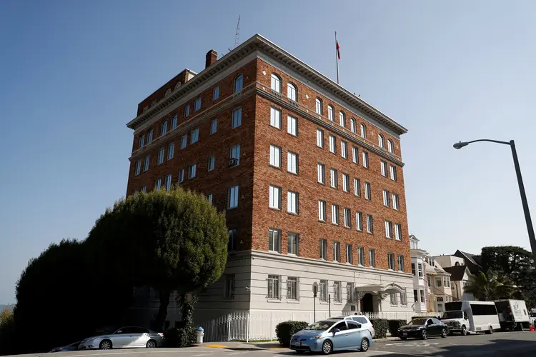 Embaixada da Rússia em São Francisco: ambos países continuarão seu trabalho diplomático com o funcionamento de três consulados cada um (Stephen Lam/Reuters)