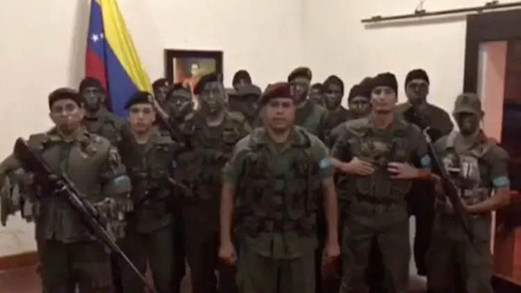 Militares Rebelados: fim da coesão com Maduro, ou mais uma estratagema do regime? (foto/Reuters)