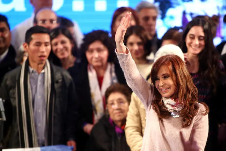 Cristina Kirchner: a ex-presidente conquistou uma surpreendente vitória nas primárias ao Senado (Marcos Brindicci/Reuters)
