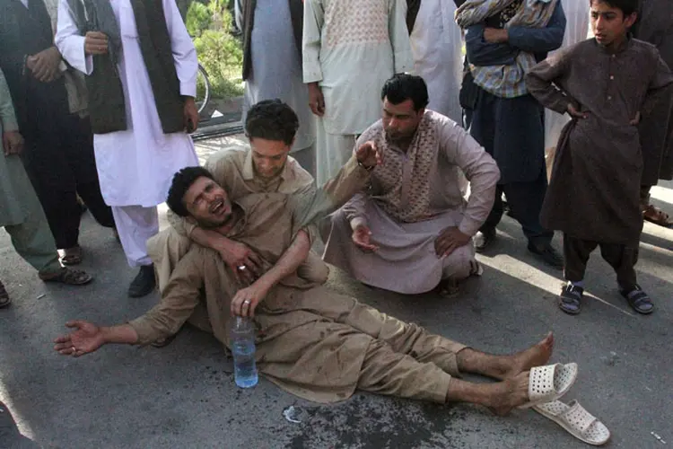 Ataques: os talibãs reivindicaram no domingo a posse do distrito de Sayad (Mohammad Shoib/Reuters)