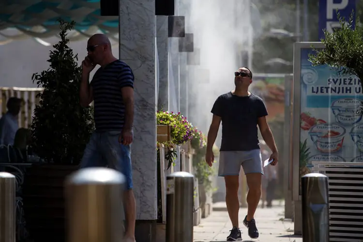 Calor: a Itália e os Bálcãs foram os mais afetados (Stevo Vasiljevic/Reuters)