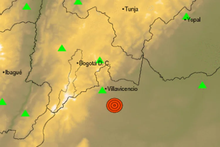 Terremoto na Colômbia (SGC/Reprodução)