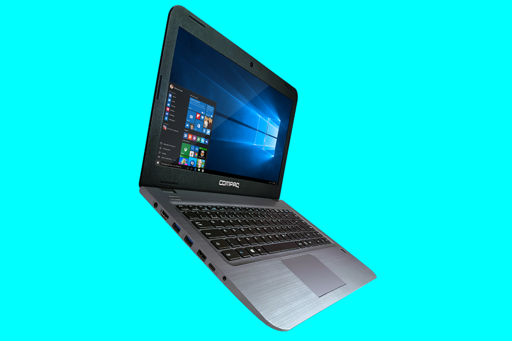 Novo notebook Compaq tem sensor biométrico e Windows 10