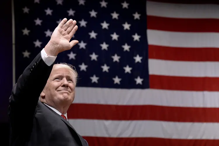 Trump: o presidente fará um discurso apresentando detalhes do projeto de reforma tributária de seu governo (Pool/Getty Images)