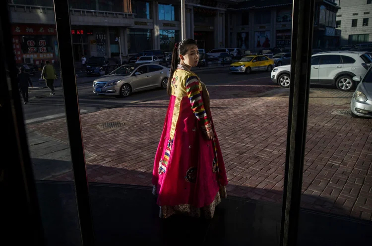 Dandong: cidade chinesa que fica na fronteira da China com Coreia do Norte é símbolo da relação entre os dois países (Kevin Frayer/Getty Images)