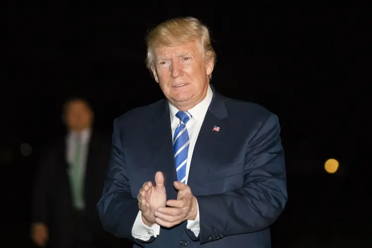 Donald Trump: as palavras do presidente coincidem com as de seu secretário de Estado, que também louvou a "contenção" da Coreia do Norte (Jim Lo Scalzo/Getty Images)