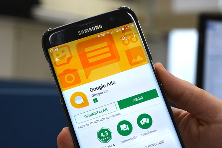 Allo: App de mensagens em tempo real do Google (Lucas Agrela/Site Exame)