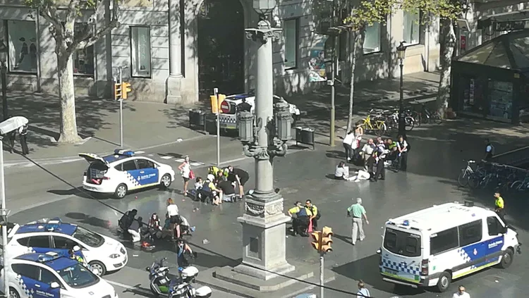 La Rambla, em Barcelona (Concedido por Vinicius Scheidegger/Site Exame)