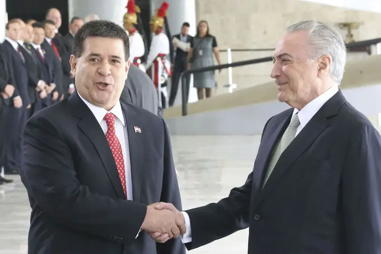 Michel Temer: o presidente recebeu o presidente do Paraguai, Horacio Cartes (Antonio Cruz/Agência Brasil)