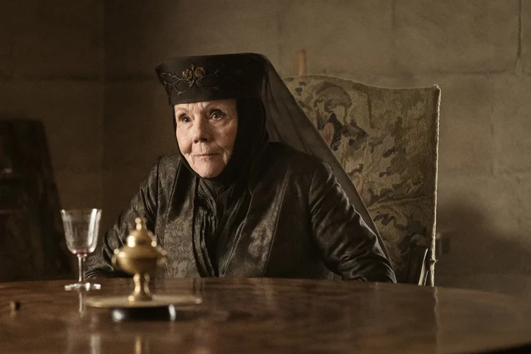 Olenna Tyrell, personagem da série Game of Thrones, da HBO (Helen Sloan/HBO/Divulgação)