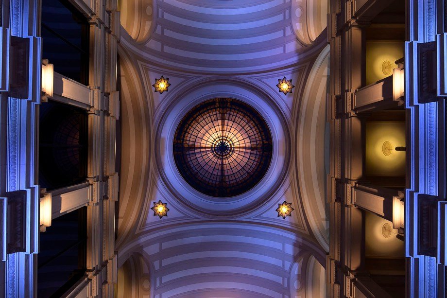 Teto da Sala São Paulo, onde ocorreu o coquetel de Melhores e Maiores