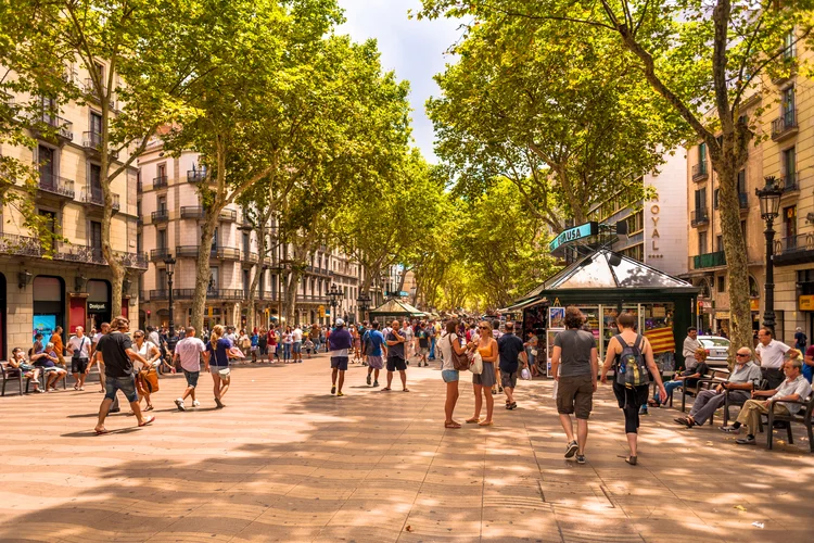 Las Ramblas, em Barcelona: Em 2017, um jovem atropelou uma multidão na turística avenida (iStock/Thinkstock)