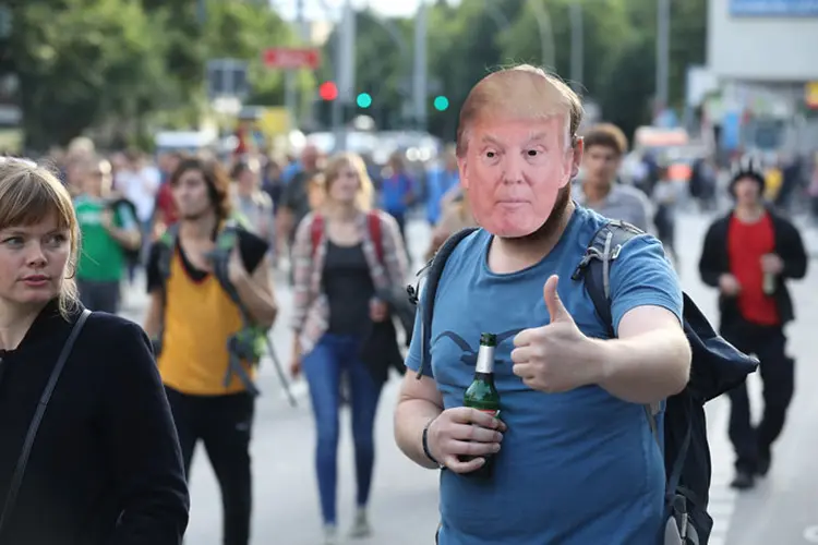 Protesto contra Trump na Alemanha (Sean Gallup/Getty Images)