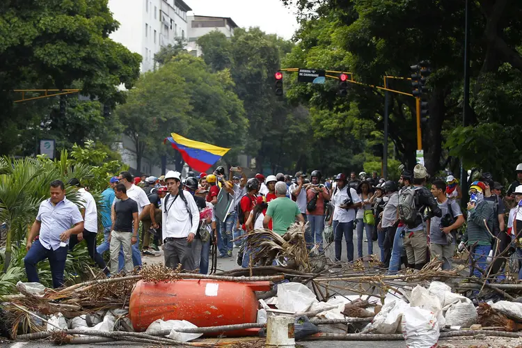 Venezuela: desde abril, o país vive uma onda de manifestações a favor e contra o governo (Christian Veron/Reuters)