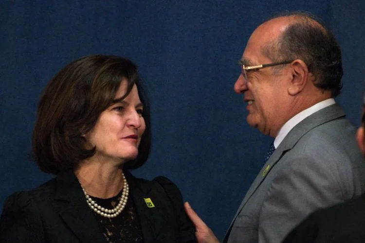 Raquel Dodge: o ministro disse ter ficado "deveras impressionado" com o discurso da nova procuradora (Marcelo Camargo/Agência Brasil)