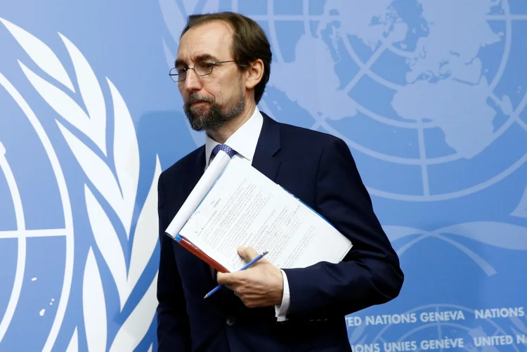 Zeid Ra'ad Al-Hussein: o alto comissário se disse preocupado com a decisão do governo de encerrar o programa DACA (Denis Balibouse/Reuters)