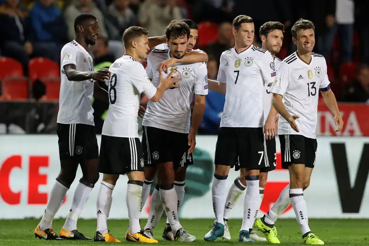 Alemanha: próximo ranking da Fifa será anunciado em 16 de outubro e será usado para determinar os potes do sorteio dos quatro confrontos das eliminatórias europeias (David W Cerny/Reuters)
