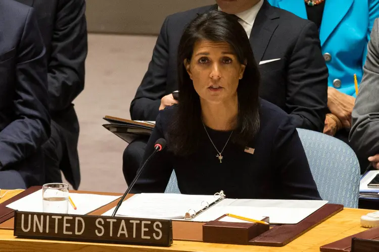 Nikki Haley: "apenas as sanções mais duras vão nos possibilitar resolver esse problema pela diplomacia" (Joe Penney/Reuters)