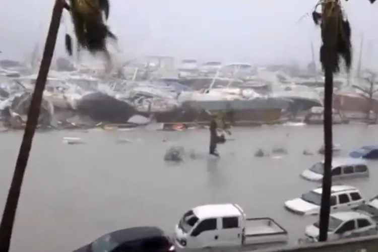 Furacão Irma: o furacão danificou severamente grande parte das residências de Barbuda (Foto/Reuters)