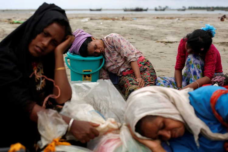 Rohingyas: os Estados-membros expressaram sua "grave preocupação" pelas recentes informações sobre sérias violações de direitos humanos (Danish Siddiqui/Reuters)